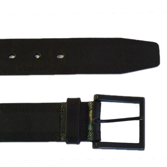 ADAM - Mens Black Genuine Leather Belt  - Belt N Bags