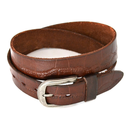 ANTON - Mens Brown Genuine Leather Belt  - Belt N Bags