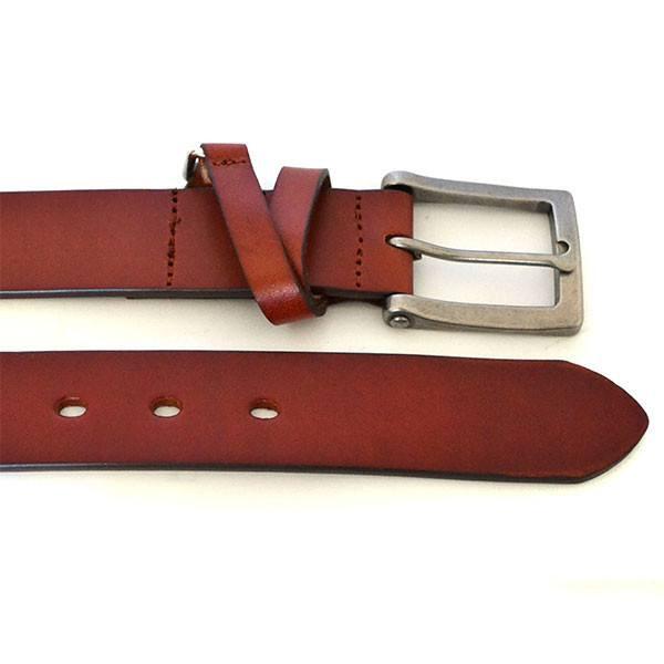 BENARD - Mens Brown Genuine Leather Belt  - Belt N Bags