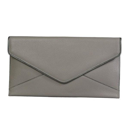 CASTLECRAG - Grey Genuine leather Clutch  - Belt N Bags