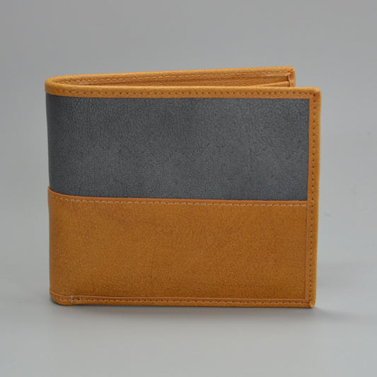 COLT - Mr Selby Mens Tan and Grey Genuine Leather Wallet in Gift Box  - Belt N Bags