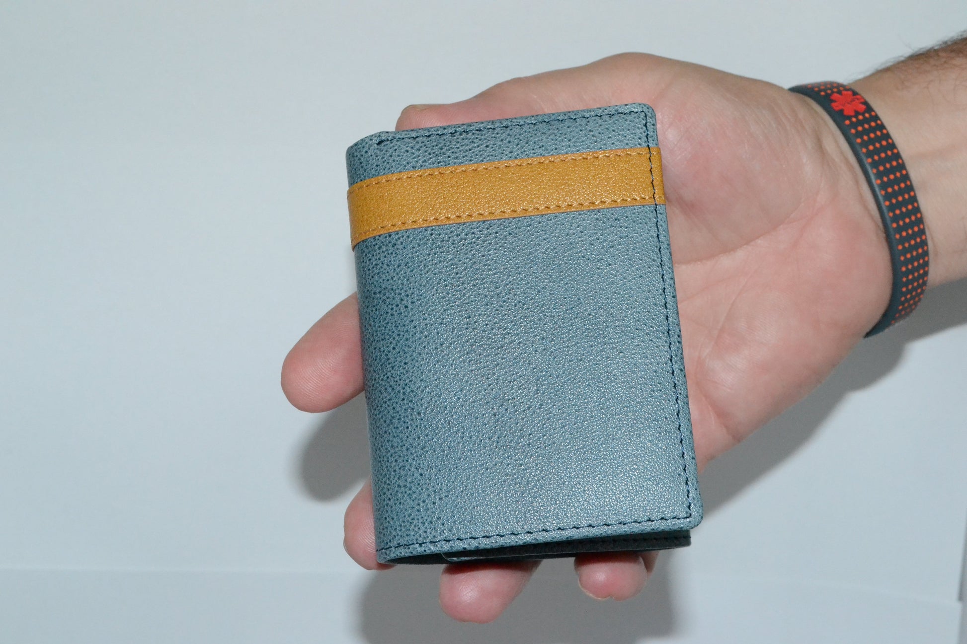 JUSTIN - Teal and Tan Genuine Leather Wallet - Belt N Bags
