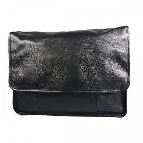 Harry - Mens Black Leather Business Satchel Bag  - Belt N Bags