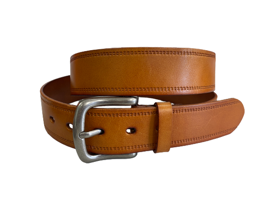 DUNDEE - Mens Tan Genuine Leather Belt - NEW ARRIVAL