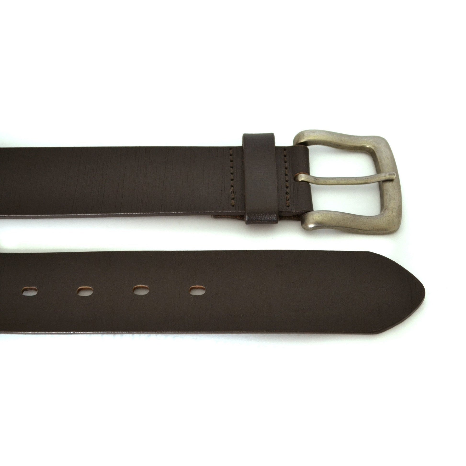 JASPER - Mens Brown Leather Belt - Belt N Bags