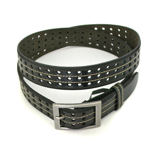 JOEL - Mens Black Leather Belt - Belt N Bags