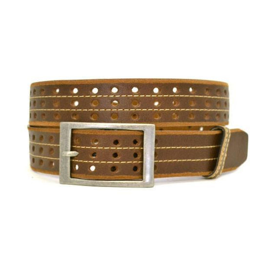 JOEL - Mens Brown Leather Belt - Belt N Bags