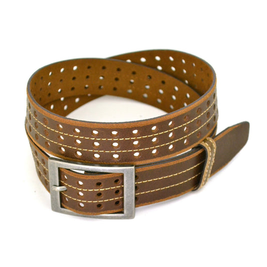 JOEL - Mens Brown Leather Belt - Belt N Bags