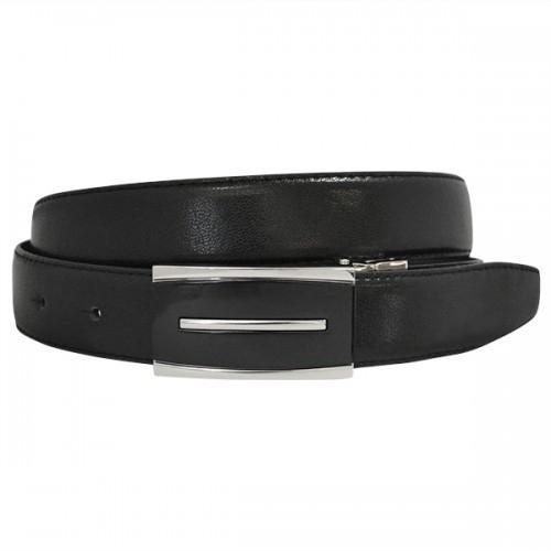 MALCOLM - Mens Black & Chocolate Reversible Genuine Leather Belt - BeltNBags