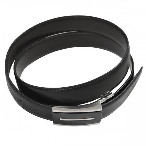 MALCOLM - Mens Black & Chocolate Reversible Genuine Leather Belt - BeltNBags