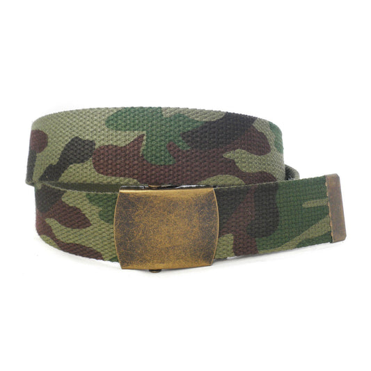 MONTY - Mens Khaki Canvas Belt - BeltNBags