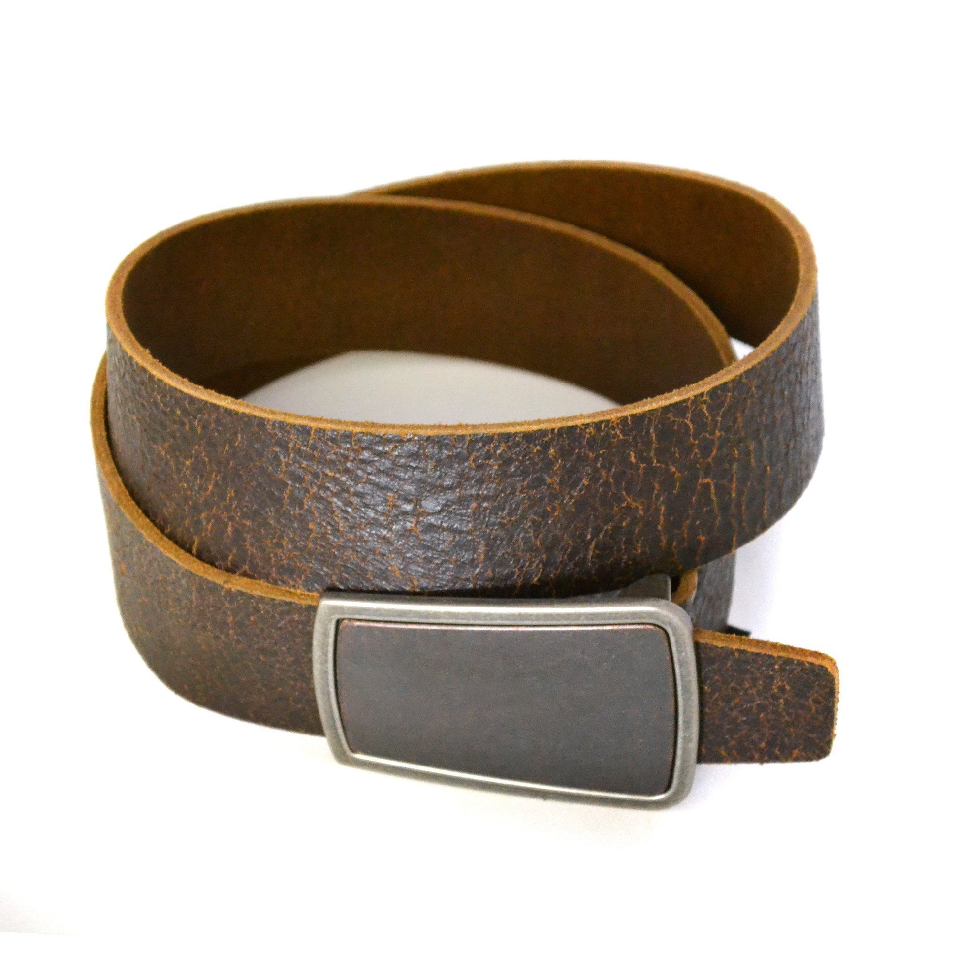 PHILLIP - Mens Brown Leather Belt - BeltNBags