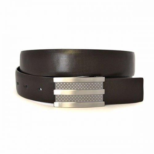 RAFAEL - Mens Black and Brown Leather Belt - BeltNBags