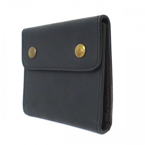 SPIRO - Mens Black & Brown Leather Wallet in Gift Box - BeltNBags