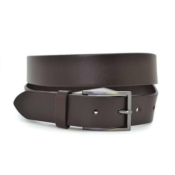 STAVROS - Mens Brown Leather Dress Belt – The Fitting Belt Company