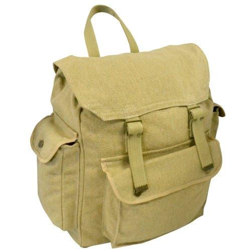 GIBSON - Khaki Canvas Backpack - Belt N Bags