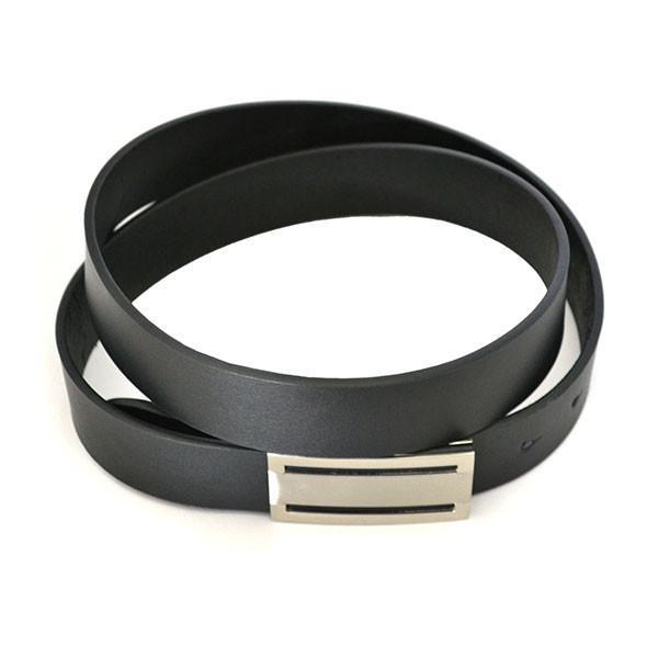 TRENT - Mens Black Leather Dress Belt – The Fitting Belt Company