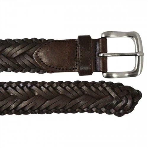WYATT - Mens Chocolate Genuine Leather Belt - BeltNBags