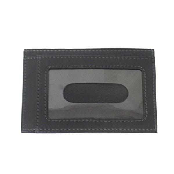 WILLIS - Mens Black Genuine Compact Thin Leather Cardholder Wallet - BeltNBags