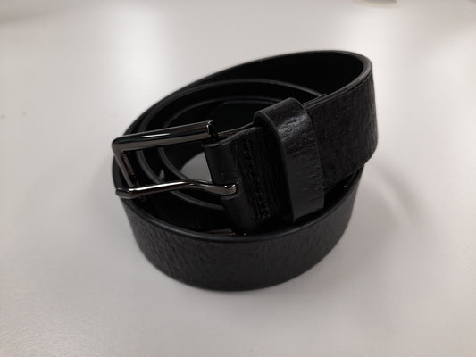 CARSON - Men's Genuine Leather Belt with Gunmetal Buckle